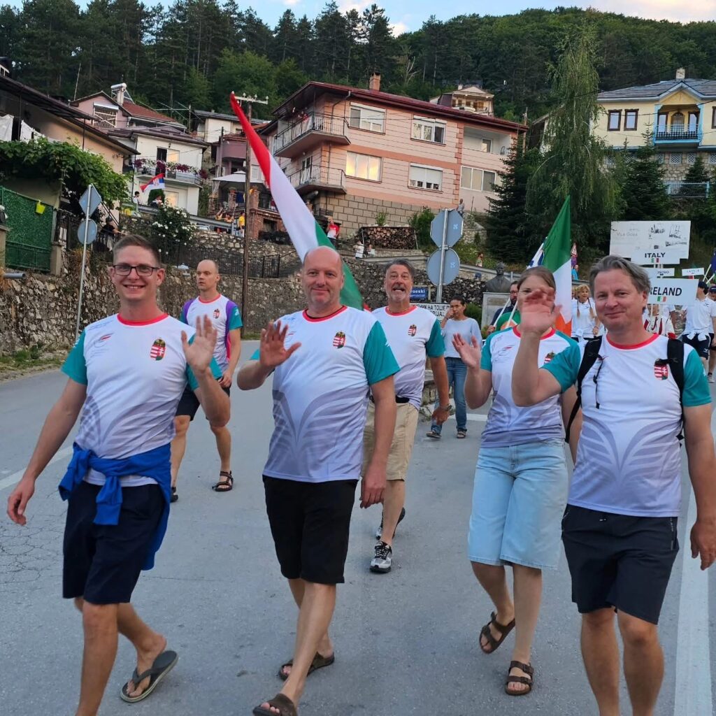 A magyar csapat a megnyitó felvonuláson