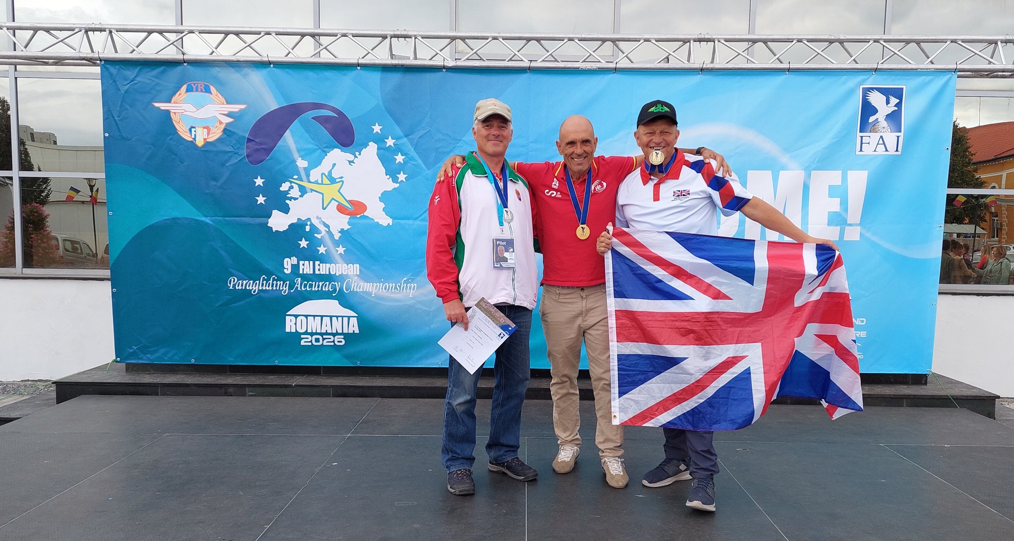 A Master kategória dobogója: Szabó Péter (2.), David Contreras Lazaro (1.), Andy Shaw (3.)